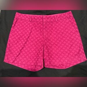 Banana Republic Fuchsia Patterned Shorts